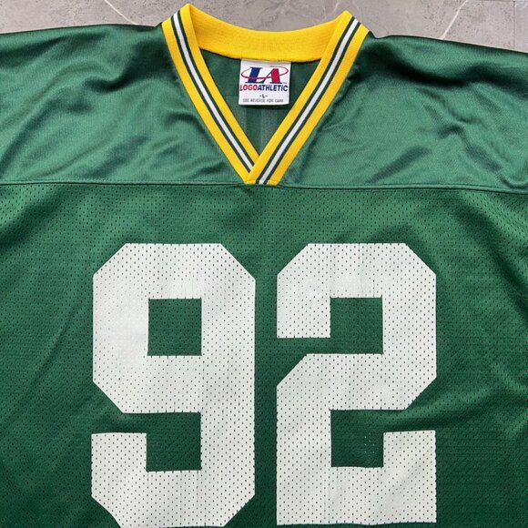 90s Vintage Green Bay Packers Jersey Mens Large Reggie White Logo Athletic NFL - Picture 3 of 10